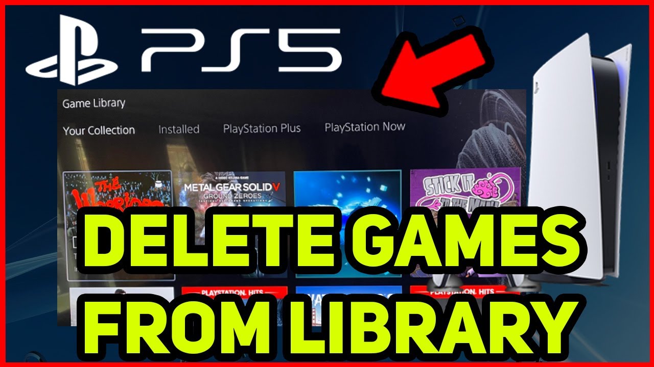 PS5 HOW TO DELETE GAMES FROM LIBRARY! - YouTube