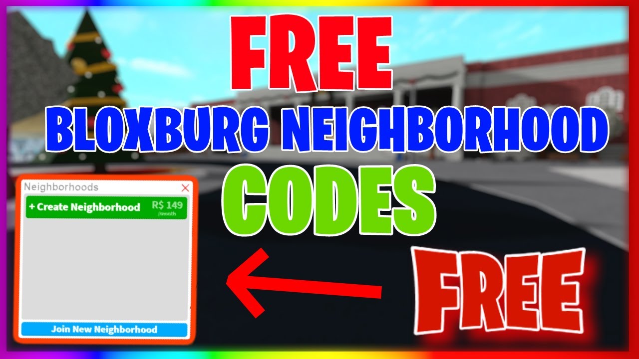 FREE Bloxburg Neighborhood Codes (WORKING 2022) - YouTube