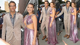Ryan Reynolds and wife Blake Lively attend at the Free Guy Premiere.