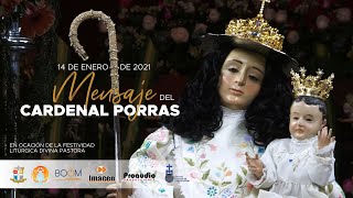 Mensaje del Cardenal Baltazar Porras | Bendición Final | 14 de Enero 2021