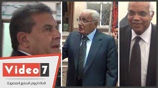 بالفيديو..أبو عيطة وعرب وطاهر أبو زيد ومحافظ القاهرة فى عزاء شقيق وزير التعليم العالى