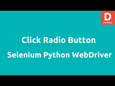 Python Selenium Click Radio Button Python Selenium Click Radio Button