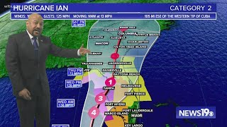 Hurricane Ian gains strength, could affect SC weather by Friday