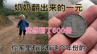 老奶奶翻出来的一枚一元  年份竟然是2003年的 这下子发达了