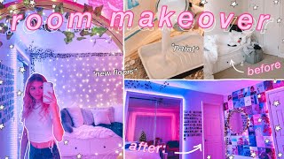 EXTREME ROOM MAKEOVER: my NEW room!! *aesthetic/tiktok/pinterest inspired bedroom*