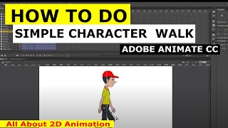 How to do Simple walk cycle Animation  Animate CC