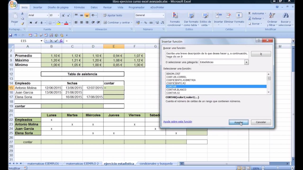 Funciones De Excel