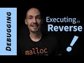 How to reverse execution when debugging in GDB.