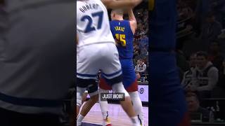 Nikola Jokic over the Shoulder 😂 |   NBA | #Shorts