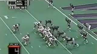 Atlanta Falcons Jamal Anderson scores and does the Dirty Bird