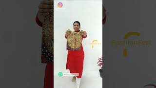 Ajrakh Mirror work kurti New collection Full video @f.ashionfest 😍🤩#ajrakh #ajrakhkurti #kurti