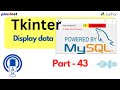 Display MySQL Data in Tkinter GUI Based on ID Input | #Python #Tkinter #PythonGUI