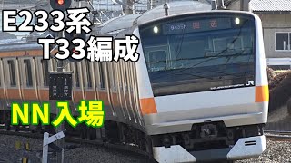 【E233系T33編成 NN入場】