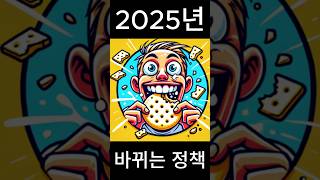 2025년 싹 바뀌는 주요 정책 변화?!(놓치면 손해)