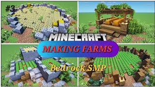 making farms  in bedrock smp ep3 /minecraft