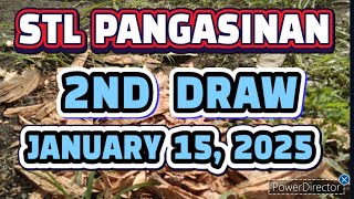 STL PANGASINAN RESULT TODAY 2ND DRAW JANUARY 15, 2025  5PM | WEDNESDAY