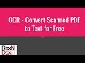 How to: Free Best OCR Software for PDF to Convert Scanned PDF to Searchable Text How to: Free Best OCR Software for PDF to Convert Scanned PDF to Searchable Text