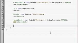 Java GUI Tutorial 29 Timer program Part 1 of 2