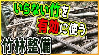 無煙炭化器なら古い竹でも竹炭にできる【レベル0から竹林整備_ポーラス竹炭生産編06】