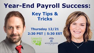 12 Year-End Payroll Tips & Tricks to finish the year correctly!