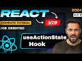 React JS 19 Tutorial in Hindi #48 useActionState Hook