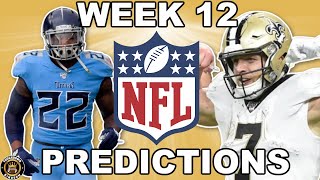 NFL WEEK 12 PREDICTIONS 2020