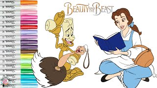 Disney Princess Belle Coloring Book Pages Belle Lumiere and Fifi Beauty and the Beast