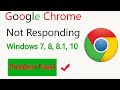 Google Chrome Not Responding in Windows 7/8/8.1/10