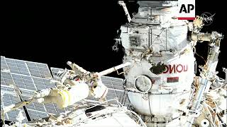 Russian cosmonauts conduct spacewalk aboard ISS