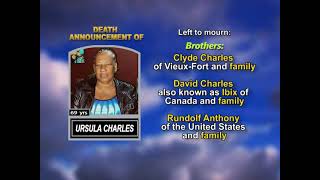 Ursula Charles ~ Long Obituary
