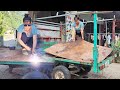 Mechanic Girl: Repair and restore DAIHATSU TRUCKS _ Restore cargo box, painted iron frame