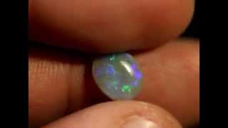 LIGHTNING RIDGE SOLID SEMI-BLACK OPAL 1.25ct GEMSTONE $0.99 N/R AUCTION  SB0003