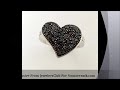 jewelersclub 1ct black and white diamond ring