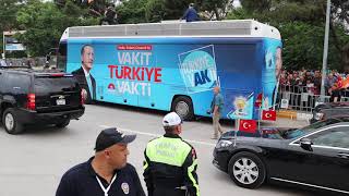 Arrival of president Erdoğan in Balikesir - May 2018