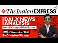 The Indian Express Newspaper Analysis | 4th Nov 2024 | Daily Newspaper Analysis | Current Affairs