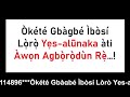 okété gbàgbé lbòsí lòrò yesaloonaka àti awon agborodůn re al imaam abu raheemah