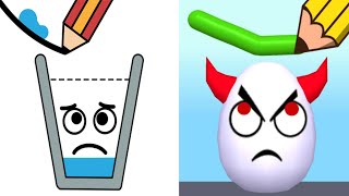 Draw To Smash vs Happy Glass - Android iOS