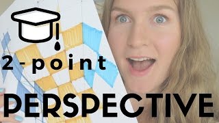 🤓Tutorial: 2-POINT PERSPECTIVE method #1