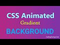 Animated Background with Pure CSS and Html | No Javascript no Jquery.