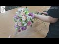 플라워레슨 티어드롭 웨딩부케 만들기 how to make a teardrop wedding bouquet