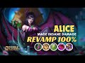 ALICE SAVAGE (1v5) TOTALLY INSANE DAMAGE BUILD| ALICE SPELL VAMP HACK BUILD & EMBLE SETUP~MLBB