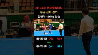 윤웅진(전남) vs 홍민준(서울) highlight/ 우슈 산타 일반부 –56kg 결승/ 제104회 전국체육대회 우슈경기 #wushu #sanshou 대한우슈협회