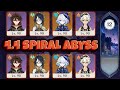 4.4 Spiral Abyss C0 F2P Xianyun & C0 Gaming | Genshin Impact