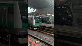 大崎駅にて、相互乗り入れ3社の車両が並ぶ！#鉄道 #train #jr #相鉄 #りんかい線