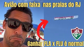FRED PROVOCA O FLAMENGO MOSTRANDO FAIXA “GANHAR FLA-FLU É NORMAL”