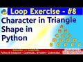 Alphabet Pattern - Printing Alphabet in Pyramid Shape | Learn Python Programming | Python Programs