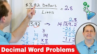 Multiplying and Dividing Decimals Word Problems