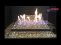 Real Fyre G21 Vent Free Contemporary Burner with Star Fyre and Gold Reflective Fyre Glass