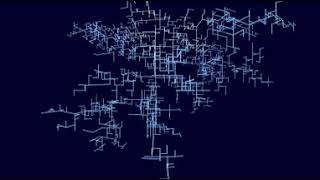 Lightning-like Structures from Diffusion Limited Aggregation (360 VR)