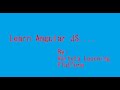 Programming Angular JS Part  3 || English || Angular IDE and Others
